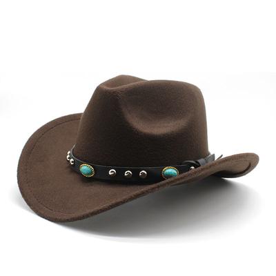 Classic Cowboy Hat, Retro Jazz Hat, Emerald Wool Fedora, Felt Hat, Vintage Literary Cowboy Hat