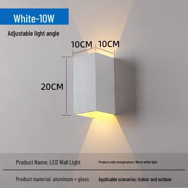 Modern Waterproof LED Wall Light for Outdoor, Aisle, Staircase, Corridor, Living Room, or Bedroom