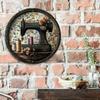 Retro Sewing Machine Metal Tin Sign 8x8 Inch Vintage Wall Art Home Decor High-Definition Print for Kitchen Bar Living Room