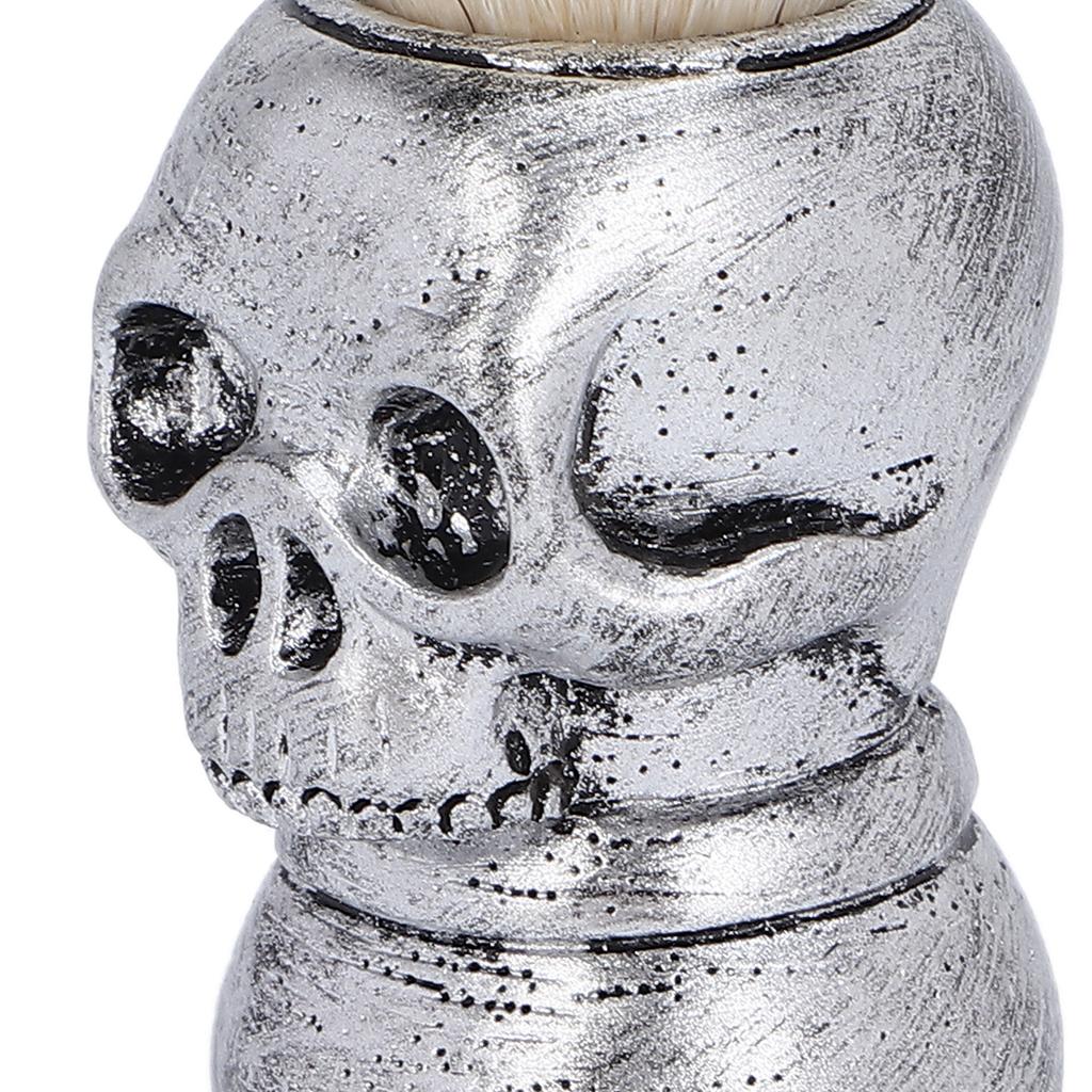 Men s Shaving Brush with Skeleton Shape Handle Facial Beard Cleaning Grooming Shave Tool