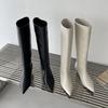 Fashion Women High Boots Pointed Toe Knee High Heels Shoes Designer 2025 Trend New Fashion Winter Knight's Boots Sexy Woman Pumps Botas