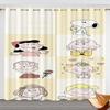 Cartoon Snoopy Curtain Children Polyester Happy Puppy Decoration Suitable Bedroom Kids Room Gifts Darkening Ideal For