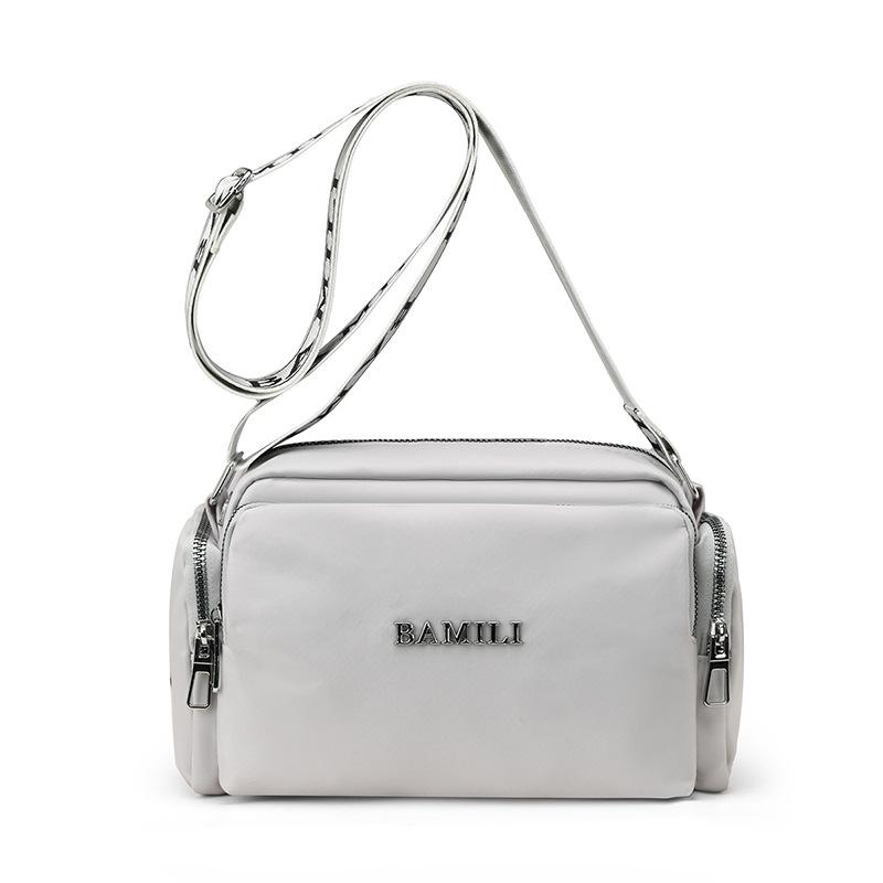 

Нейлоновая сумка женская большая вместительная сумка через плечо сумка для среднего возраста сумка для матери серый