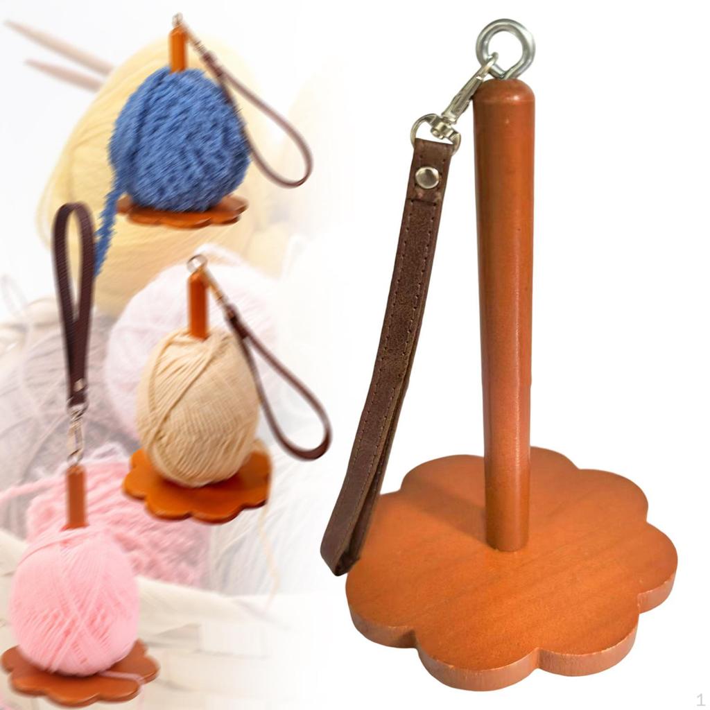 Crochet Yarn Holder Thread Spindle Skein Spool Organizer for Knitting