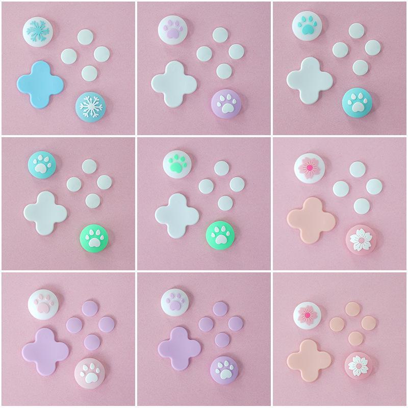 Ajitomo Cat Claw Joy-Con Button Stickers for Nintendo Switch