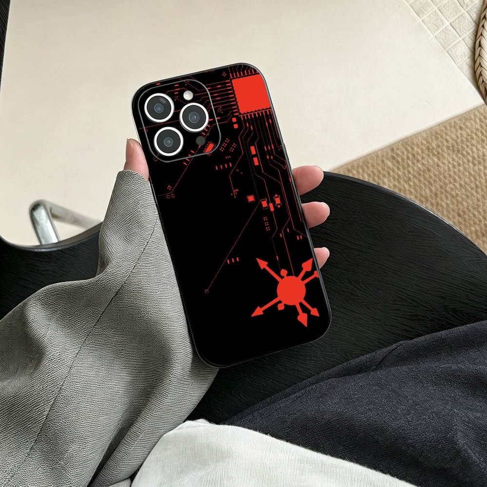 Creative Circuit Board Pattern Phone Case For iPhone 17, 16,15,14,13,12,11 Plus,Pro Max, Others Soft Black Cover