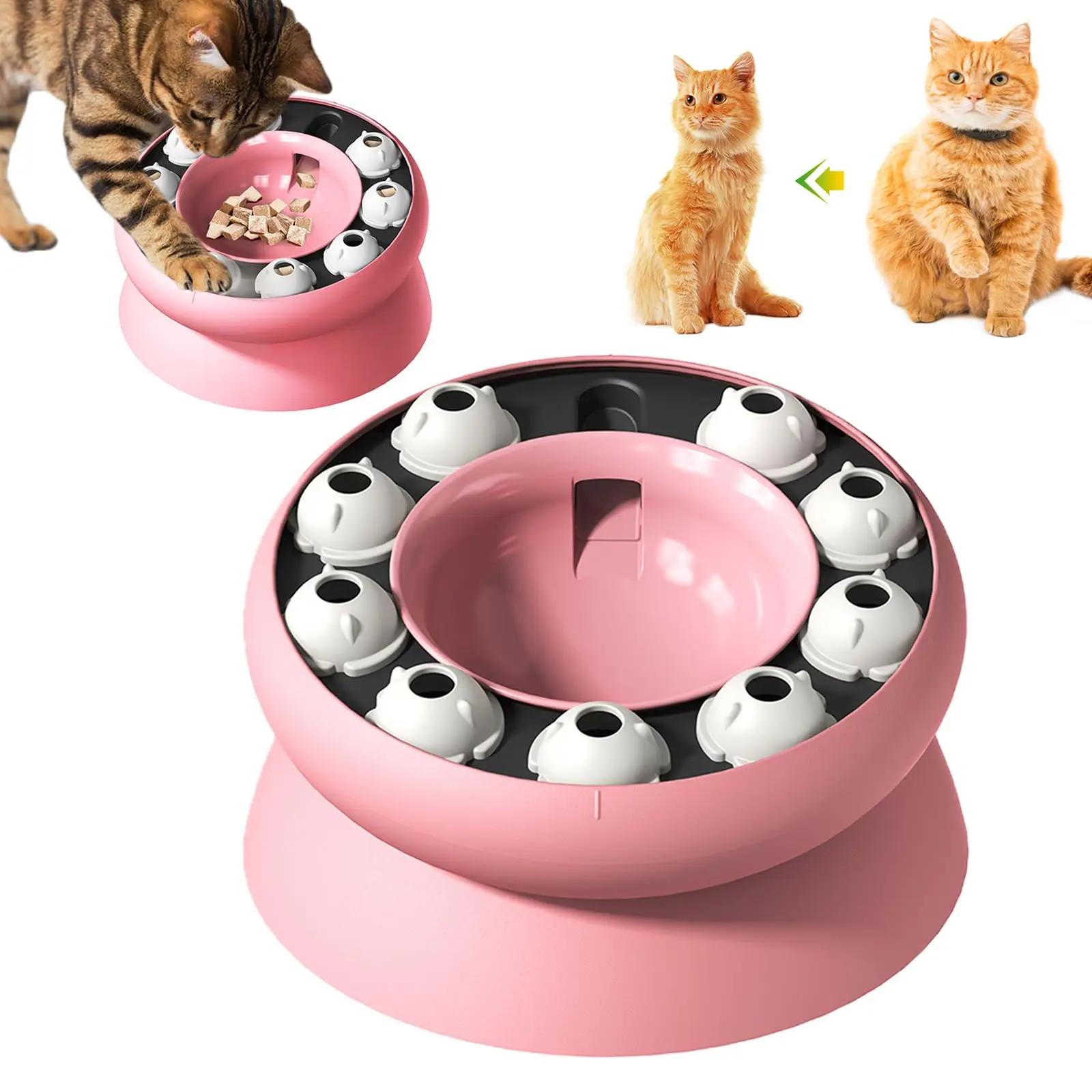 

For Slow Feeder Für Katzen, Erhöhte Futternäpfe Für Katzen Und Hunde Mit Ständer, Futternäpfe Für Katzen, Rotierender Langsamer