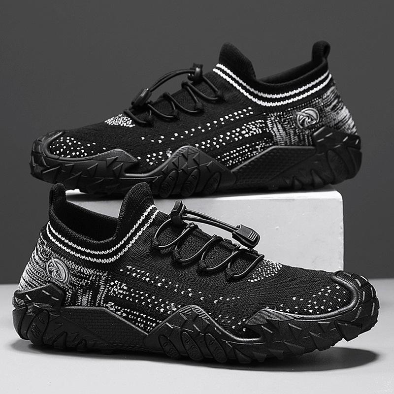 Summer Men's Shoes New Breathable Hollow Mesh Shoes Men's Shoes Non-slip Sports Shoes Casual Dad Shoes