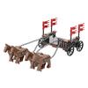Building Block Carriage Medieval Chariot Ancient Military Weapon Accessories Weapon Qin Scene Model Ornament