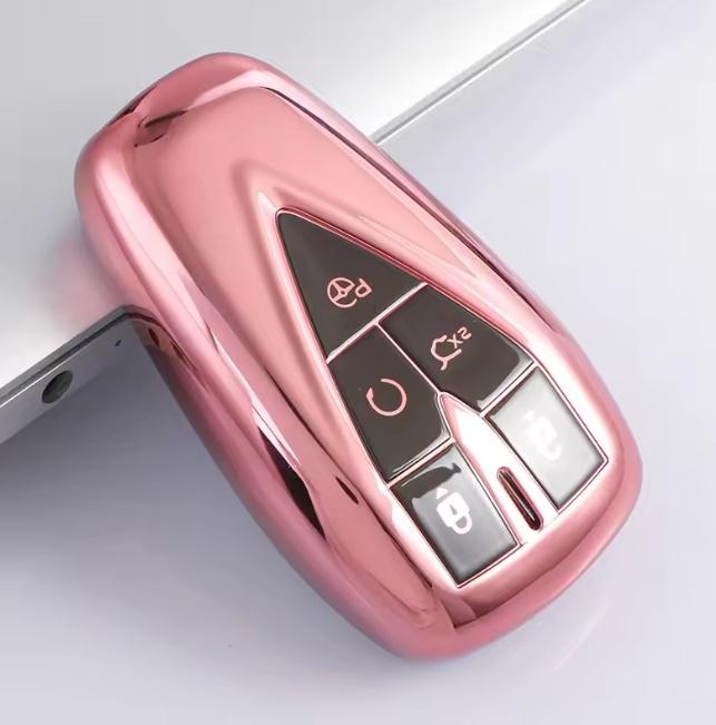 

Мягкий ТПУ Чехол для ключа дистанционного управления автомобилем Держатель-ракушка для Changan CS35 Plus CS55 Plus CS75 Plus 2019 2020 Защитные аксессуары розовый