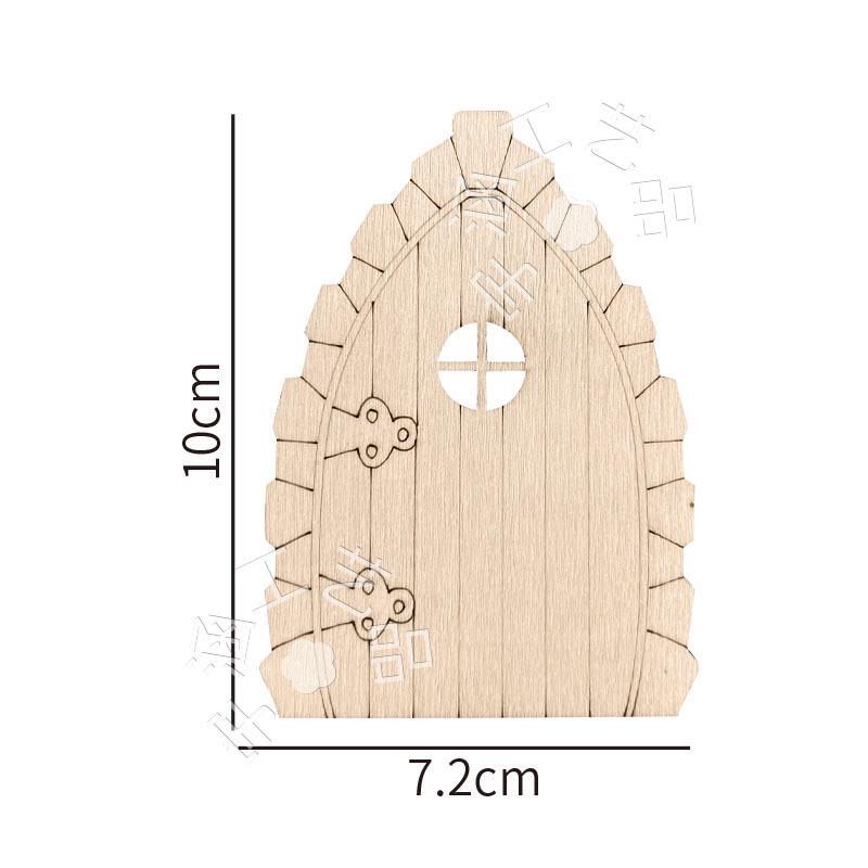 Wooden Fairy Door & Window Set - DIY Unfinished Garden Accessory