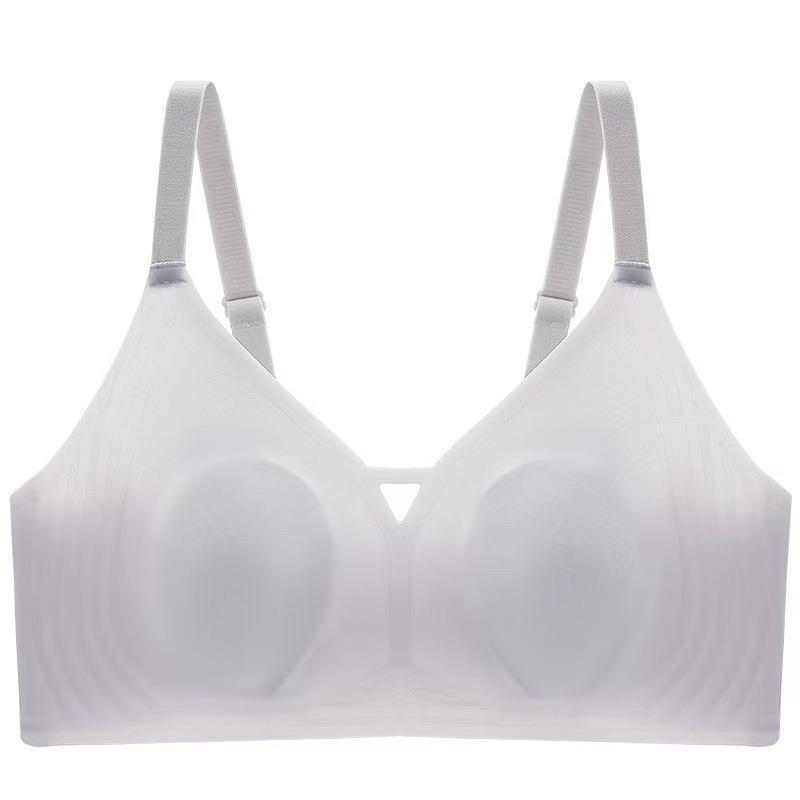 Women Seamless Wirefree Push Up Bra Comfortable Gathering Breathable Anti Sagging Lingerie