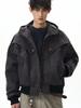 Men's Retro Rivet Harrington Jacket - Casual Loose Fit for Spring & Autumn