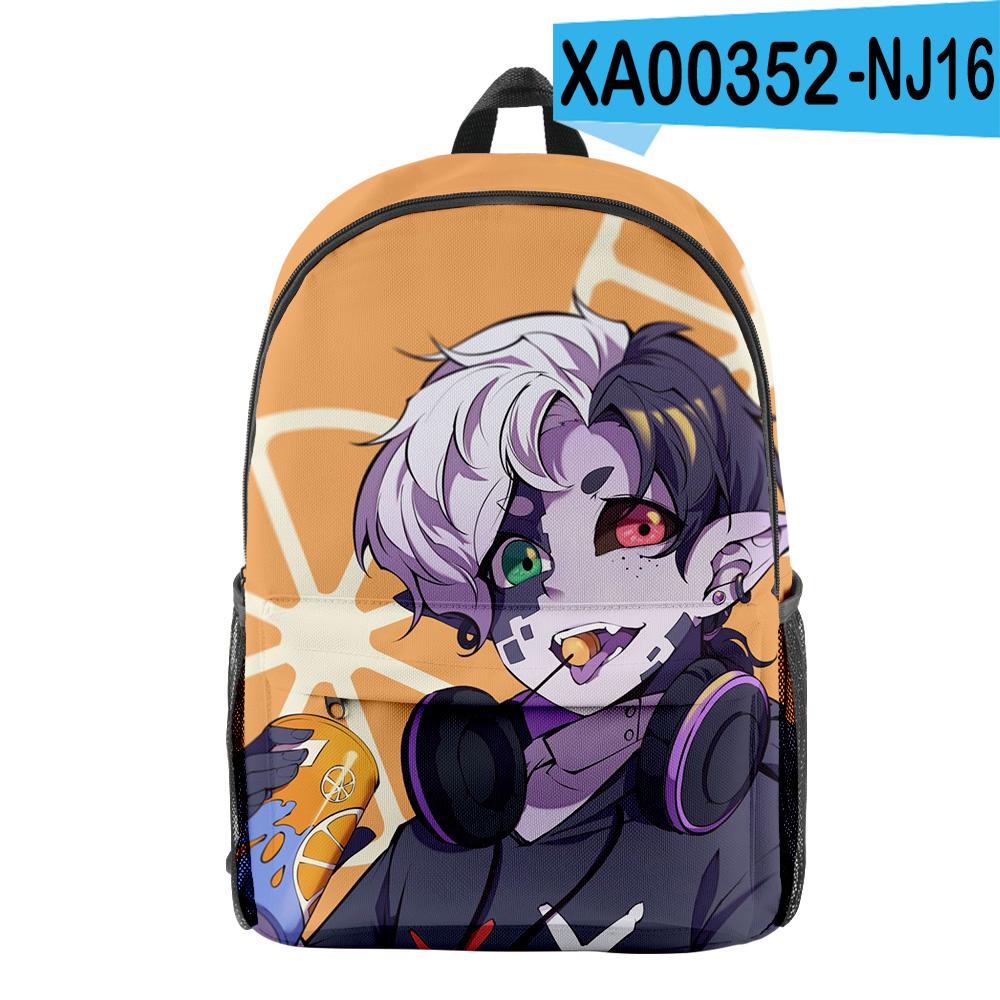 Classic Peculiar Novelty Cool Ranboo Pupil Bookbag Notebook Backpacks 3D Print Oxford Waterproof Boys/Girls Travel Backpacks