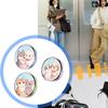 Personalize Electronic Digital Badges LED Animes Pin with Touch Control GIF/Photo/Video Display for Backpacks Decoration