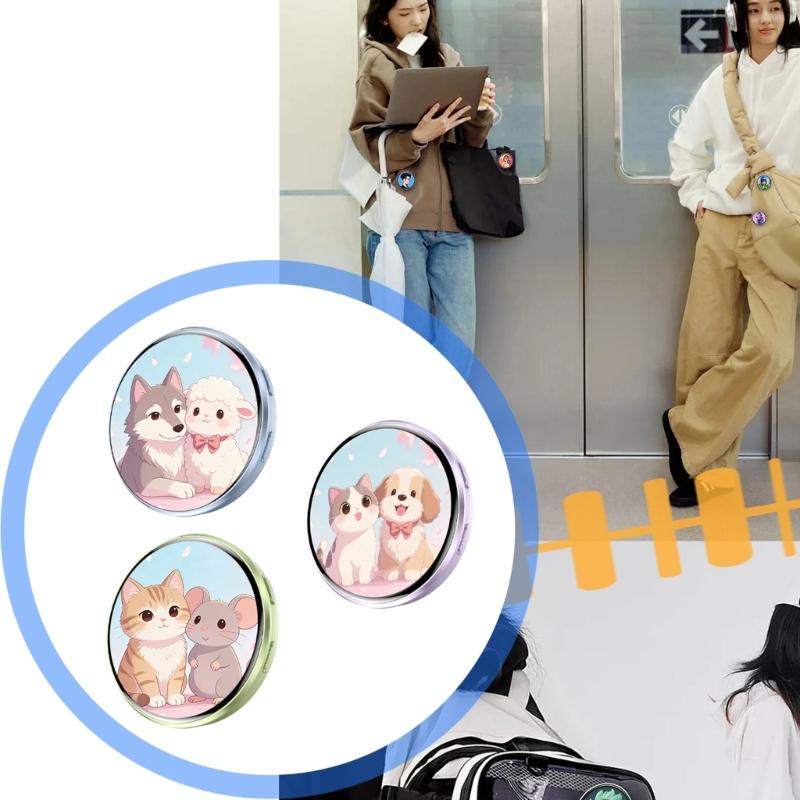 Personalize Electronic Digital Badges LED Animes Pin with Touch Control GIF/Photo/Video Display for Backpacks Decoration