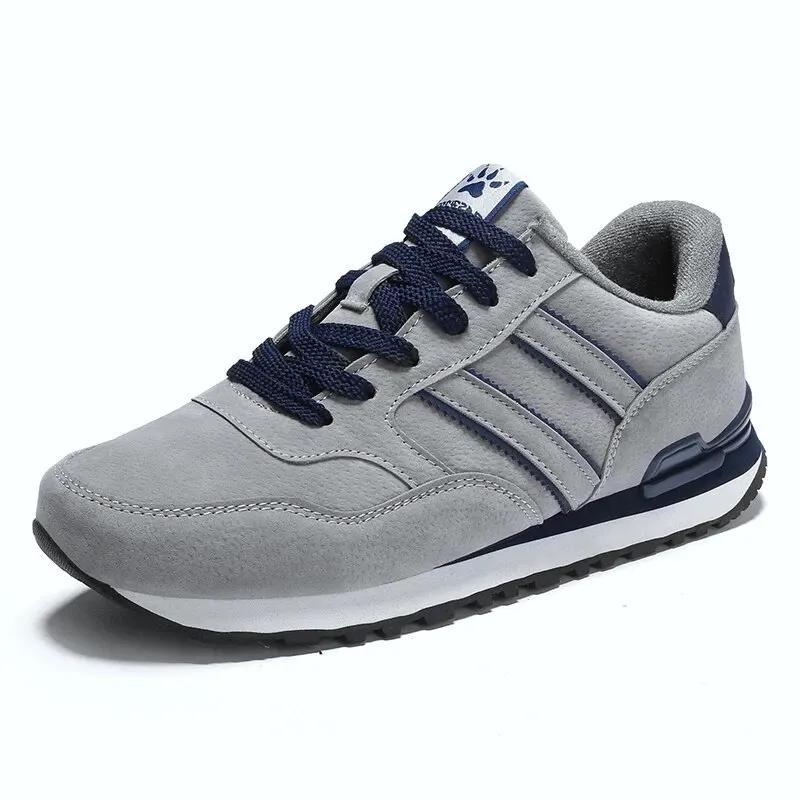 Leather Men Causal Shoes Male Spring Men Casual Light Shoes Sneakers Lac-up Flats Breathable Outdoors Sapato Shoes for Men