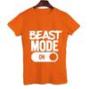 Men'S Tees Shirts Beast Mode on Print Funny Design Tshirt Short Sleeve Vacation Tops Male Women T-shirt Oversize Summer Clothes