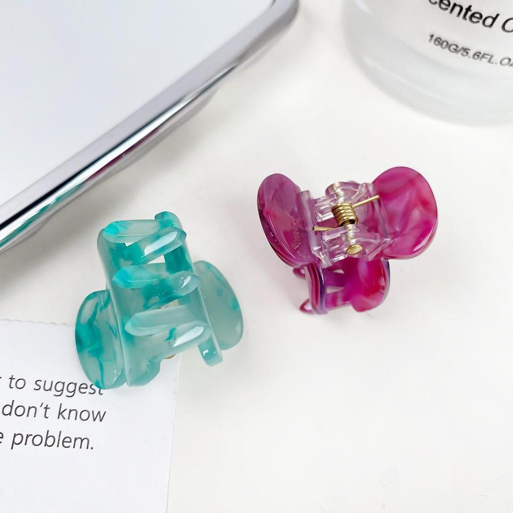 Korean Dopamine Mini Claw Clip: Cute Hair Accessories for Women & Children