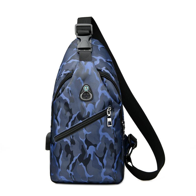 

TS JYL laptop bag,Men Chest Bag Simple Outdoor Waterproof Oxford Crossbody Bag OneSize синий
