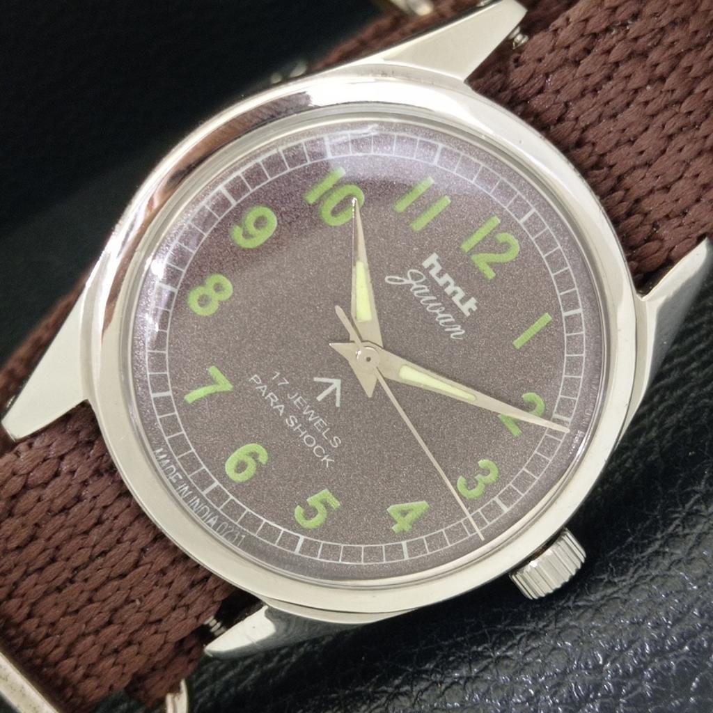 

ВИНТАЖНЫЕ ЧАСЫ HMT JAWAN С РУЧНЫМ ЗАВОДОМ, ИНДИЙСКИЕ МУЖСКИЕ ЧАСЫ С КОРИЧНЕВЫМ ЦИФЕРБЛАТОМ a700105-5 R201-a700105