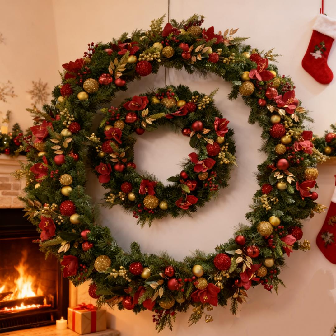 

Outdoor Life Size Christmas Decoration for Wedding & Holiday Decoration 1.8m червоний