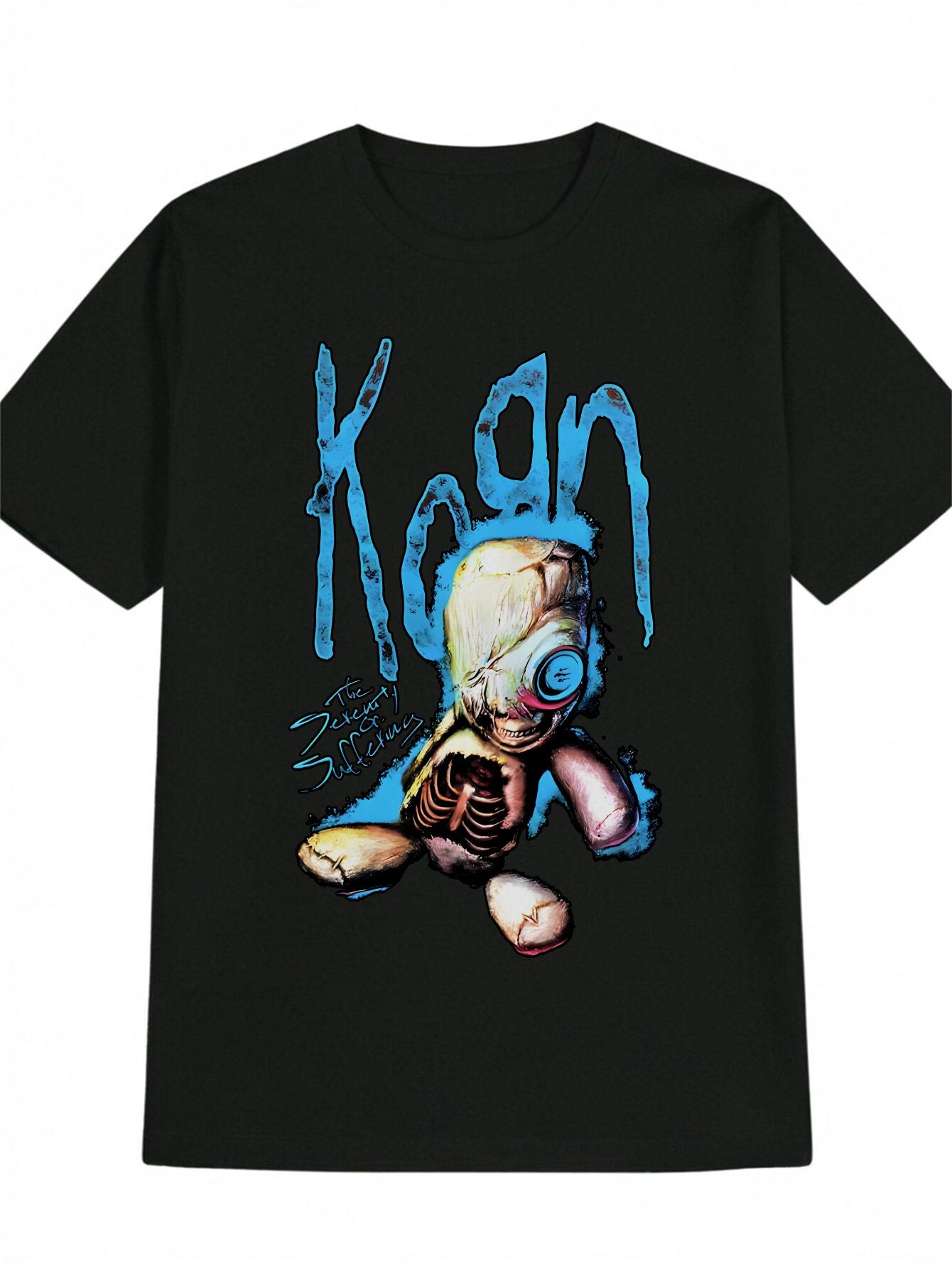 Casual Graphic T-shirt - Skull with Blue Skeleton Design S