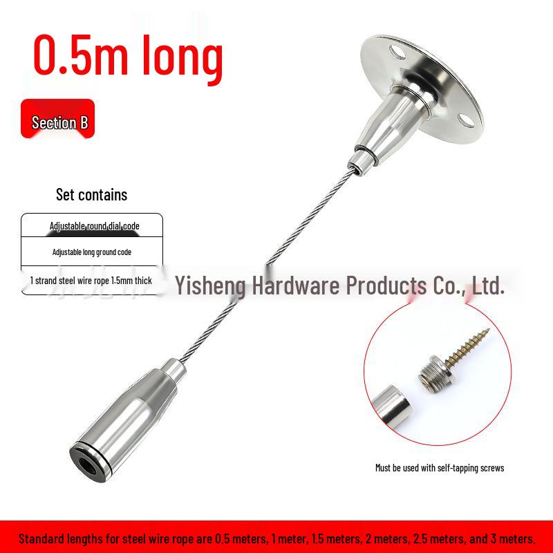 

Adjustable Hanging Wire Kit for Signs, Lights, and Billboards