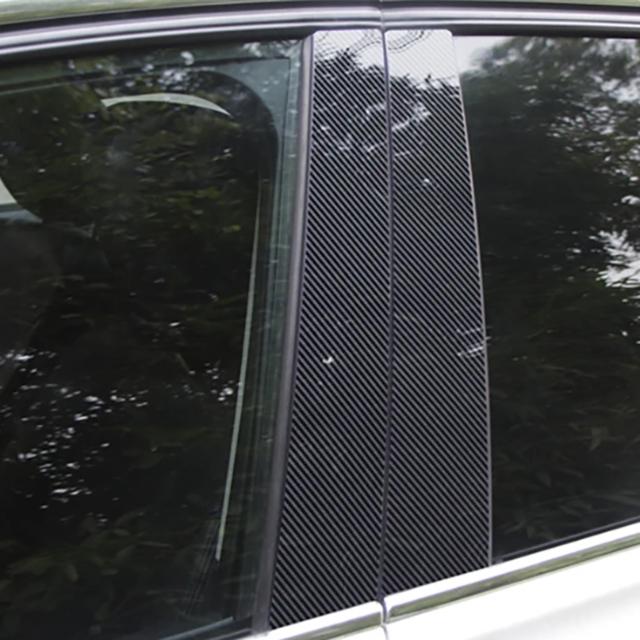 6Pcs Car Accessories for Honda Civic 10Th 2016 2017 2018 Glossy Black Door Window Pillar Posts Cover Trim Kit New