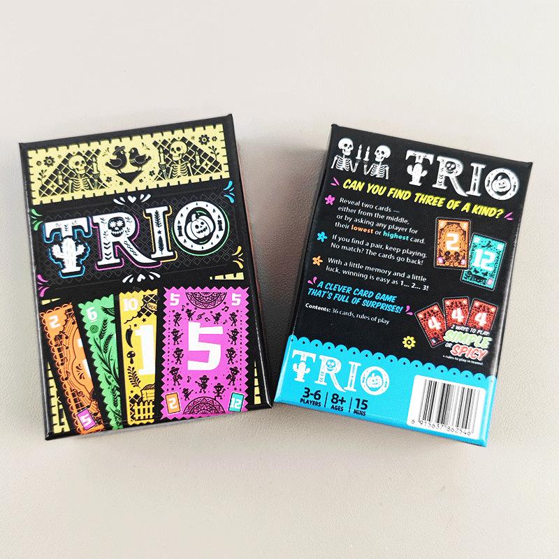 Brain Trio Training Card Game Logic Matching Strategy Board Game For Kids  Adults Educational Family Party Tabletop Toy