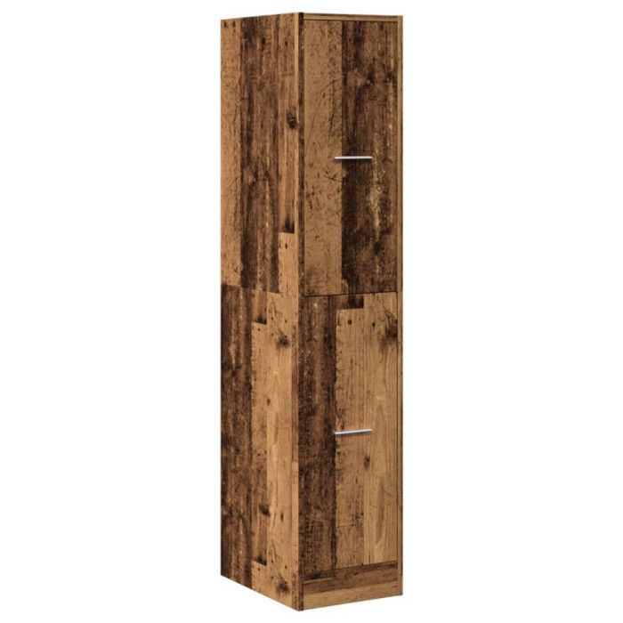 VidaXL Armoire d'apothicaire vieux bois 30x41x144,5 cm bois ingénierie, coffre d'apothicaire, meuble d'apothicaire, coffre à 855176
