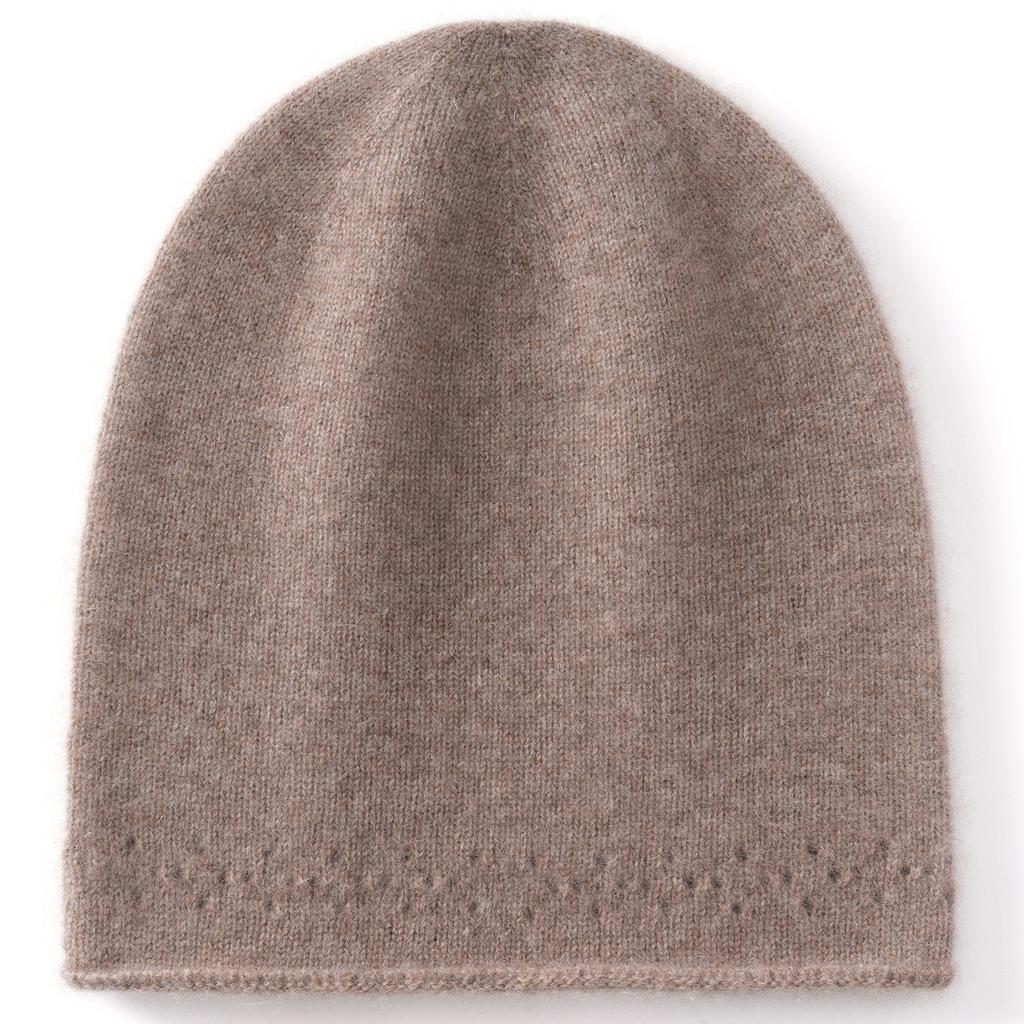 One seamless cashmere autumn and winter new men's and women's simple warm ear protection cold knitted hat