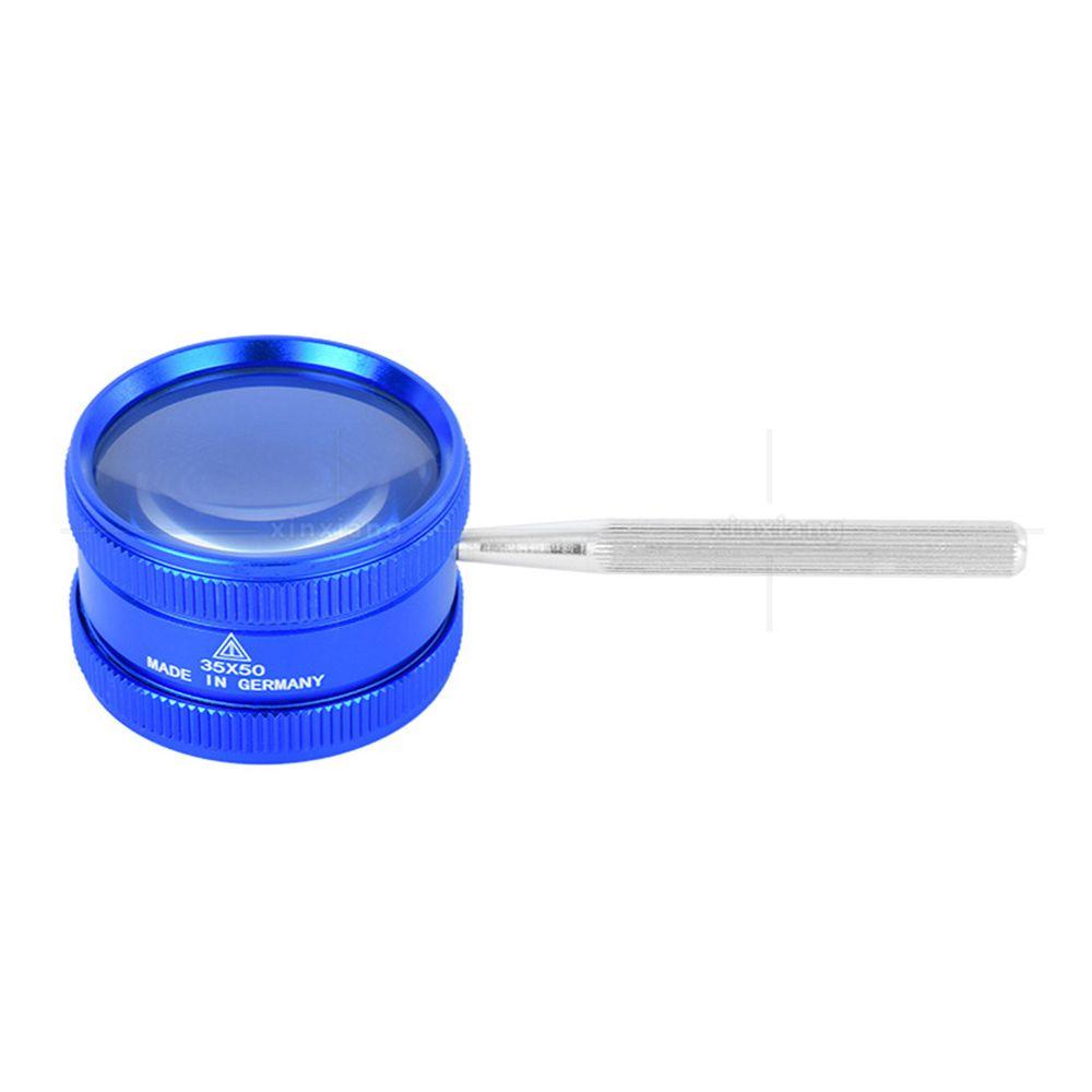 Handheld High Clarity Magnifying Glass Reading Magnifying Glass 35X Jewelry Loupe
