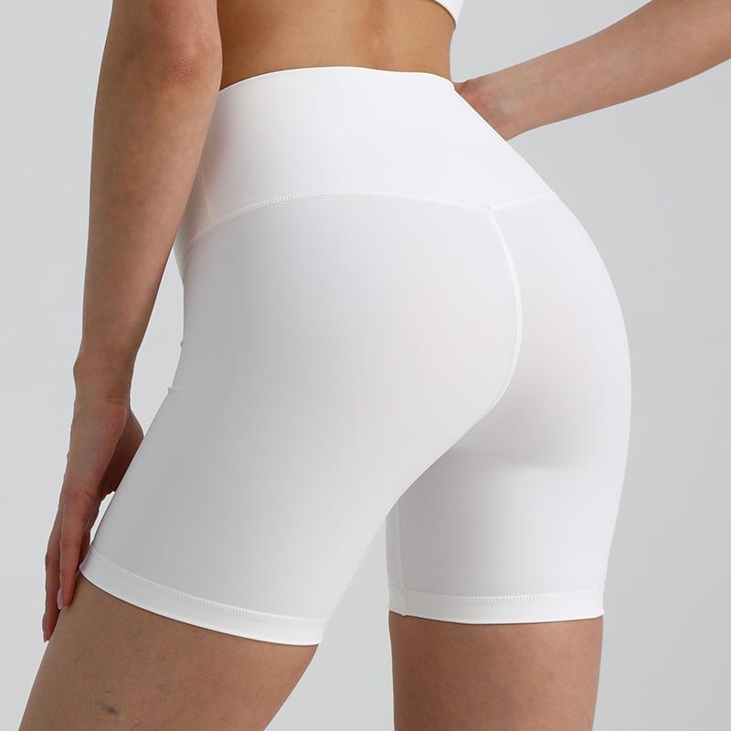 High Waist Butt-Lifting Yoga Shorts - Three-Quarter Length for Slimming and Fitness