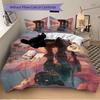 3pcs Panther Reflection Sunset Bedding Set - 1 Duvet Cover + 2 Pillowcases(Core Not Included), Machine Washable Polyester, All-Season Comfor