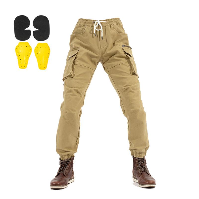 

Motorcycle cycling pants anti-drop racing pants multi-pocket slim-fitting leggings XXXL