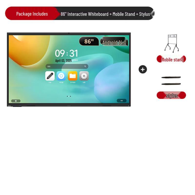 Lenovo M86+ 86-inch 4K Interactive Flat Panel (CN Version)