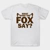 Unisex Fashion TShirt What Does The Fox Say Print TShirt Plus Size S-5XL T-Shirt 100%Cotton Tops O Neck Short Sleeve Tees