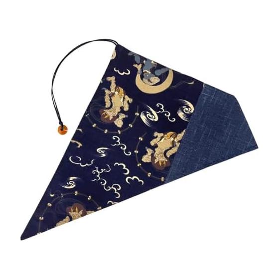Chopstick Pouch, Fujin Raijin Pattern, Cloth, Chopstick Case, My Chopstick Holder, Handmade, Made in Japan, Japanese Goods, Height Approx. 19.5cm,