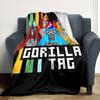 1Pc Gorilla Party Celebration Blanket For Couch Bed Plush Cozy Fuzzy Blanket Super Soft Warm Blankets For Fall And Winter 091896