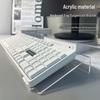 Acrylic Multi-Use Display Stand: Keyboard, Tablet, Magazine, Book, and Phone Holder