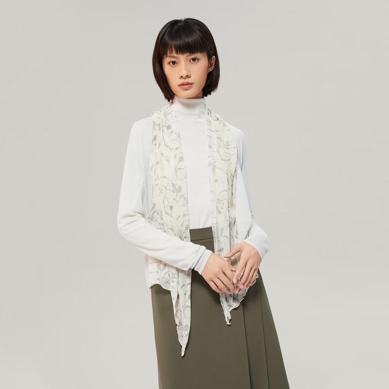 OVV Women s Spliced Silk Print Knit Cardigan L