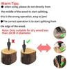 4KS Štípací vrták na palivové dřevo, Odnímatelný vrták 32 mm pro vysoké zatížení (Čtvercová + Kulatá + Šestihranná stopka) pro Farmu, Rodinu, Sporák, Venkovní Kempování