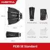 AMBITFUL PS30/PS50 SE 30cm 55cm Quickly Release Bowens Mount Octagon Softbox + Honeycomb Grid Outdoor Mini SoftBox for LED Flash