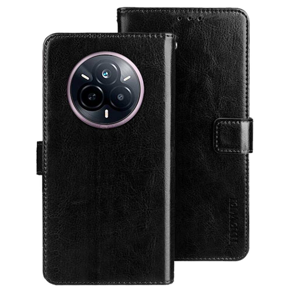 For Realme 14 Pro 5G Stand Case Crazy Horse Texture Leather Phone Cover