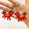 Tecknad Hästårs Söt Personlighet Nyckelring Väskhänge Bilnyckel Tillbehör Nyckelring Dekoration Jul Nyårsgåva