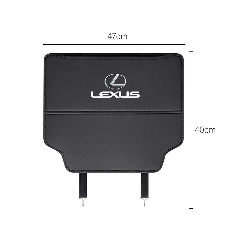 PEOB7 Car Seat Back Anti Kick Cover Pad Leather Protector Mat Tire Valve Cap For Lexus F Sport ES LM GS IS NX RX LX IS250 IS430 RX300