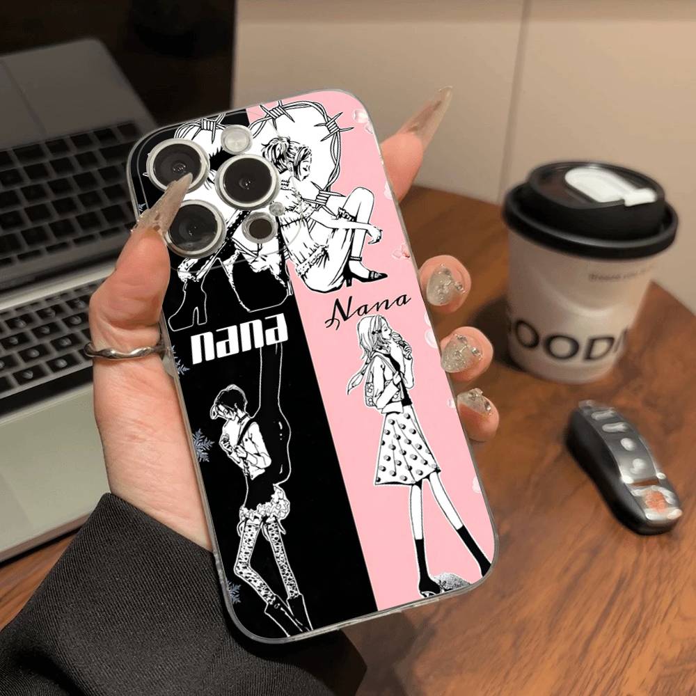 Anime Cool Nana Osaki Phone Case For iPhone 11 13 16 12 17 14 15 Pro Max Plus Soft Clear Back Cover Coque