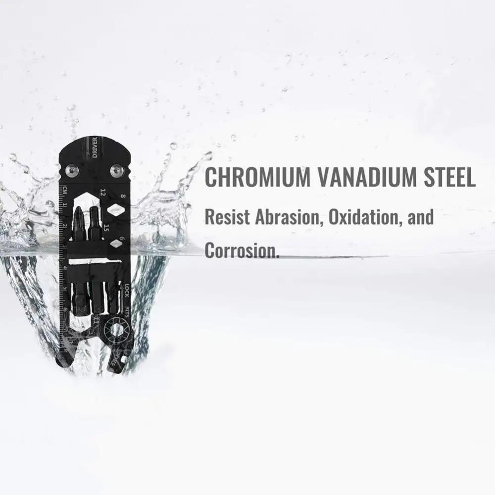 16 v 1 přenosný šroubovák z nerezové oceli pravítko Multifunkční klíč na horskou cyklistiku MTB na opravu jízdních kol