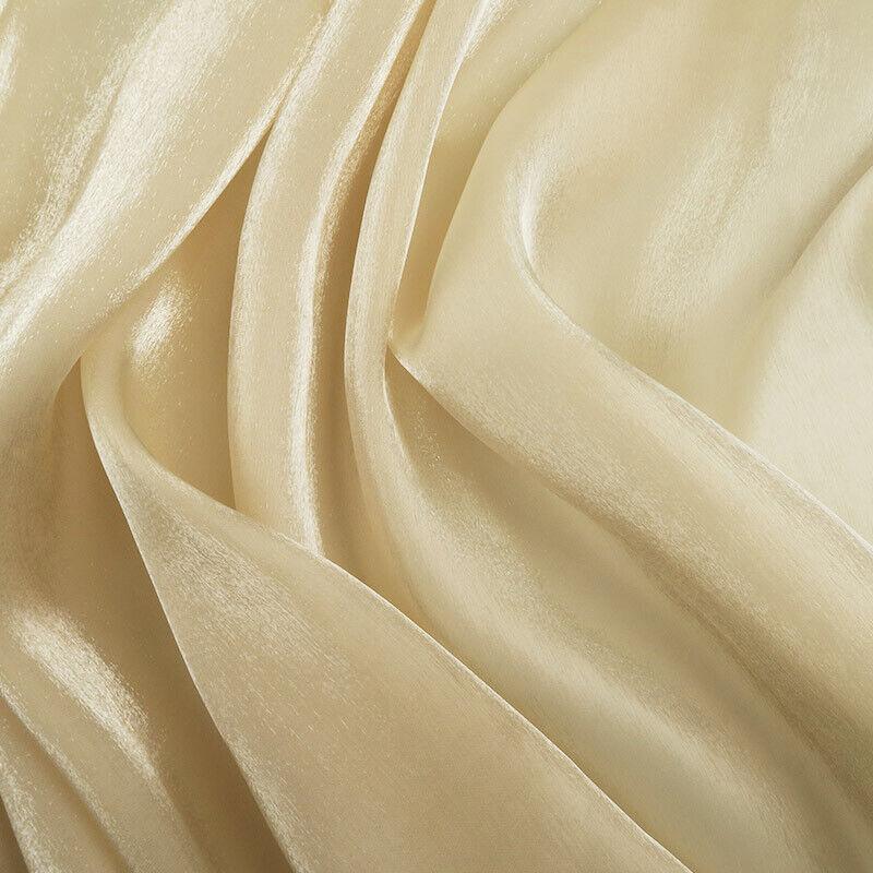 100x150cm Colorful Satin Organza Fabric Yarn Organza Hanfu Wedding Dress DIY Sewing Fabric Faux Silk Material Clothing Supplies